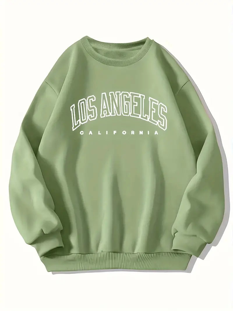 Sweatshirt mit Los Angeles-Uni-Aufdruck für den Herbst