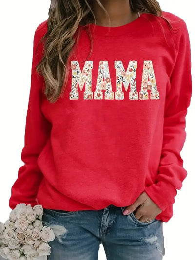 Blumen-Power-Sweatshirt mit entspannter Passform und Blumenmuster