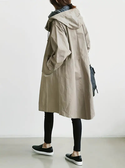 Luisa - Trenchcoat mit Kapuze und Kordelzug