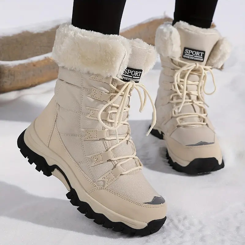 Wasserdicht Winterstiefel mit Faux-Fur-Lining – Rutschfeste, isolierte Schnee-Boots