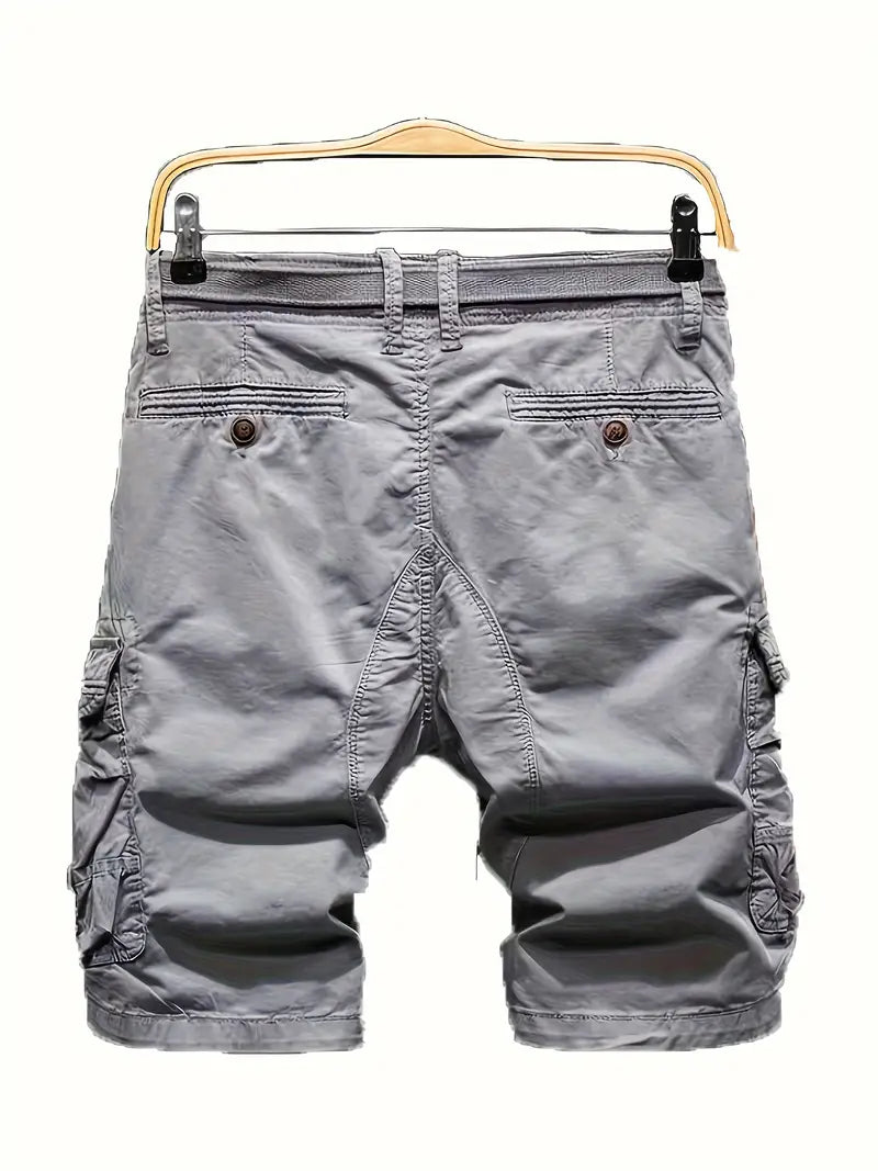 Atmungsaktive Cargo-Shorts aus Baumwolle Multi-Pocket