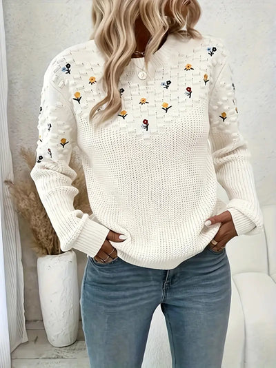 Unverzichtbarer Pullover mit lässigem Strick für mühelose Mode