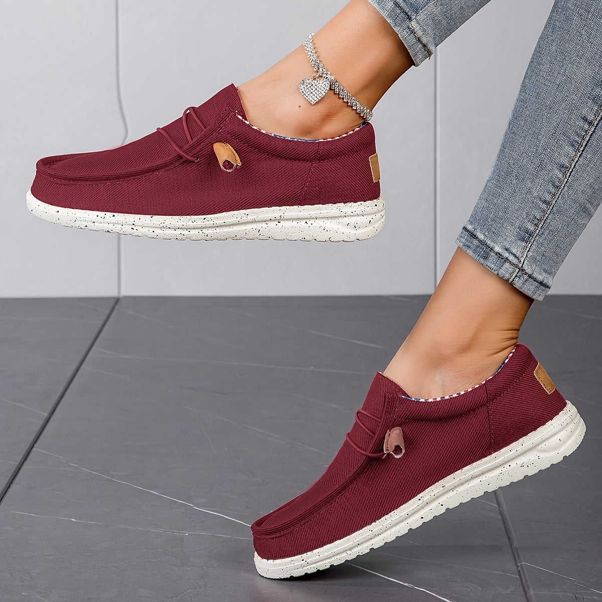 Damen Sommer-Loafer – Leichte Slip-On Schuhe mit Weicher Sohle