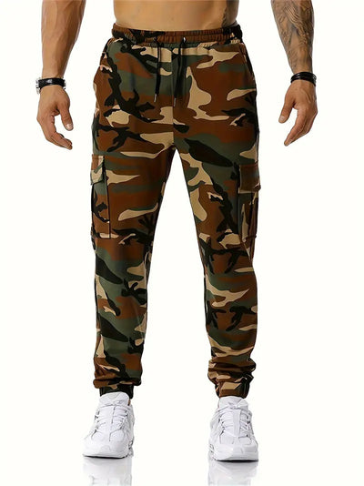 Herren Plus-Size Camo Cargo-Hose, Freizeit-Style, Komfort