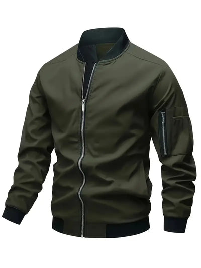 Herren Casual Vielseitig Frühling/Herbst Bomberjacke, Mode Leichtgewicht