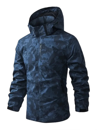 Herren Casual Camouflage Muster Print Kapuzenjacke