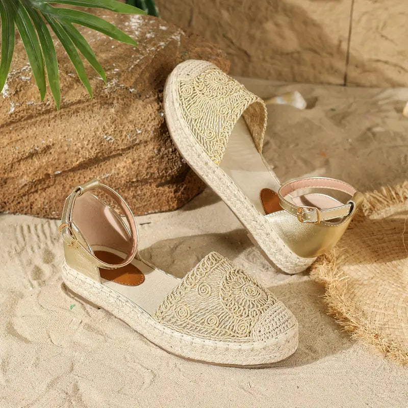 Sommerliche Espadrille-Sandalen für Frauen