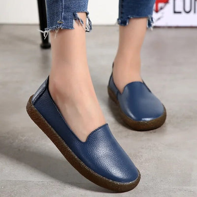 Loafers aus echtem Leder