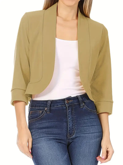 Cardigan-Blazer mit leichtem Stretch-Anteil