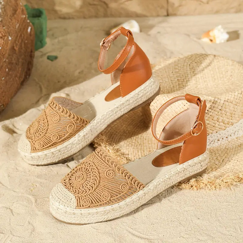 Sommerliche Espadrille-Sandalen für Frauen