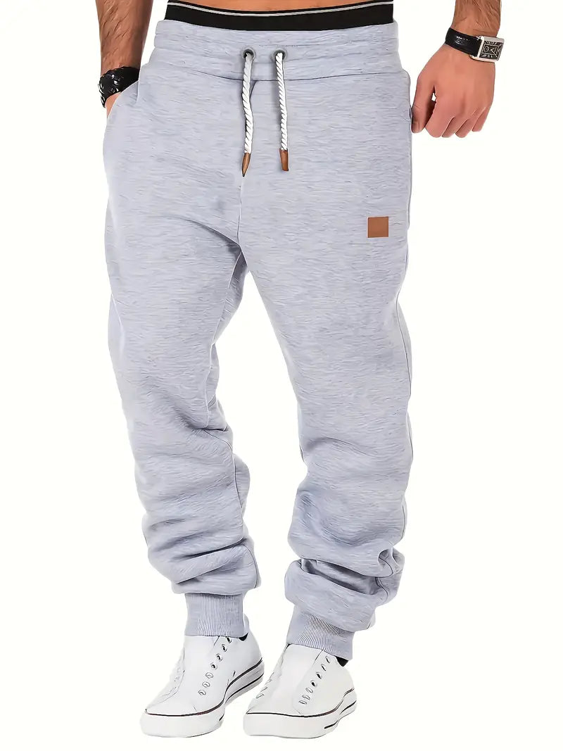 Herren-Winter-Sweatpants, warme, dicke Freizeit-Jogger