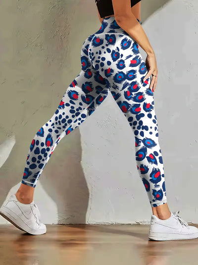 Bedruckte Leggings mit hoher Taille für Frauen