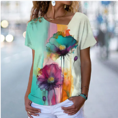 T-Shirt mit Blumendruck