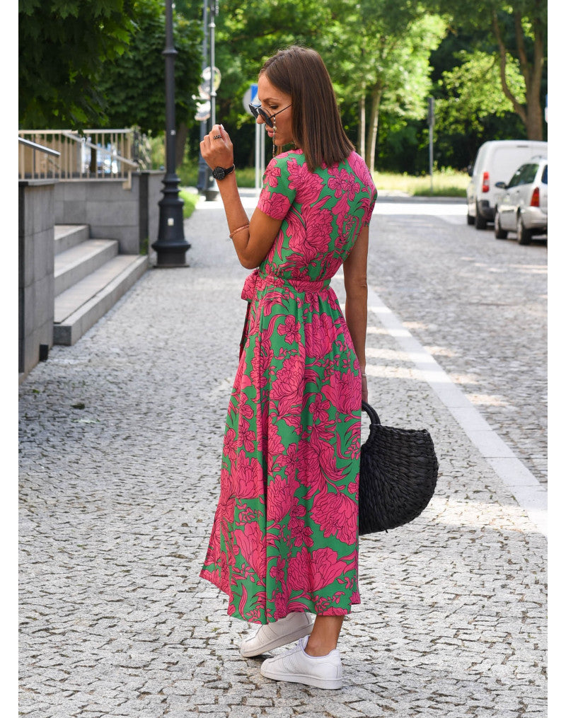 Tanja - Stylisches Sommerkleid mit V-Ausschnitt