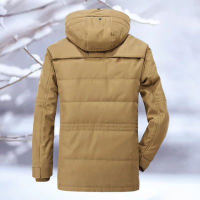 Amias - Warme Fleece-Jacke mit Kapuze Winddicht