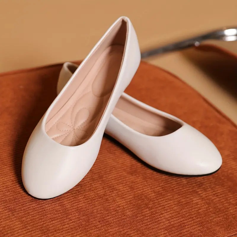 Elegante einfarbige Damen-Flats