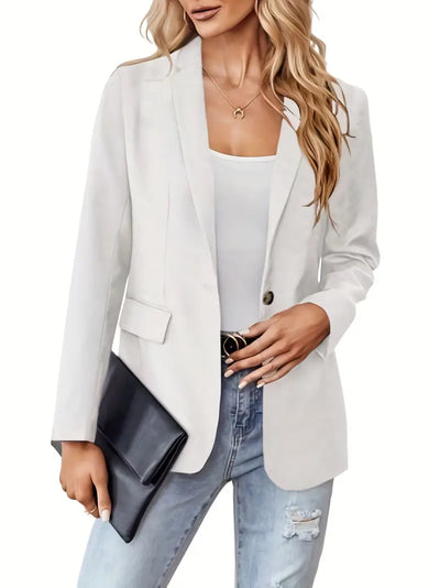 Blazer mit Revers und langen Ärmeln