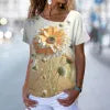 T-Shirt mit Blumendruck