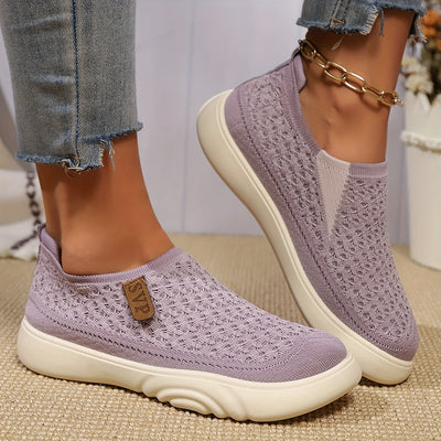 Bequeme Slip-On Schuhe mit Weicher Sohle, Rundzehen-Design für Alle Jahreszeiten