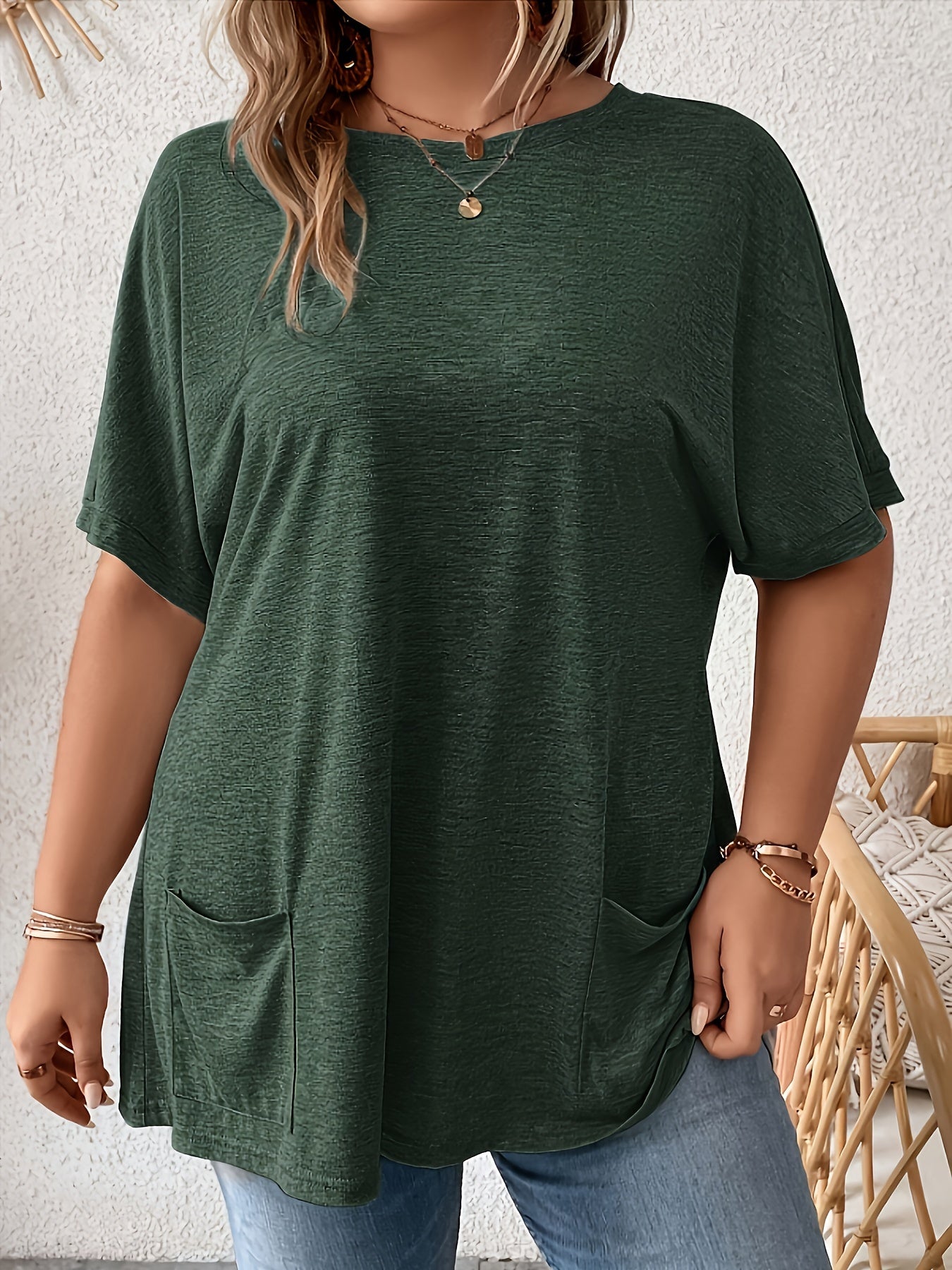 Damen Sommer Leinen T-Shirt – Leicht, Bequem & Modisch Elegant Freizeit Trendy