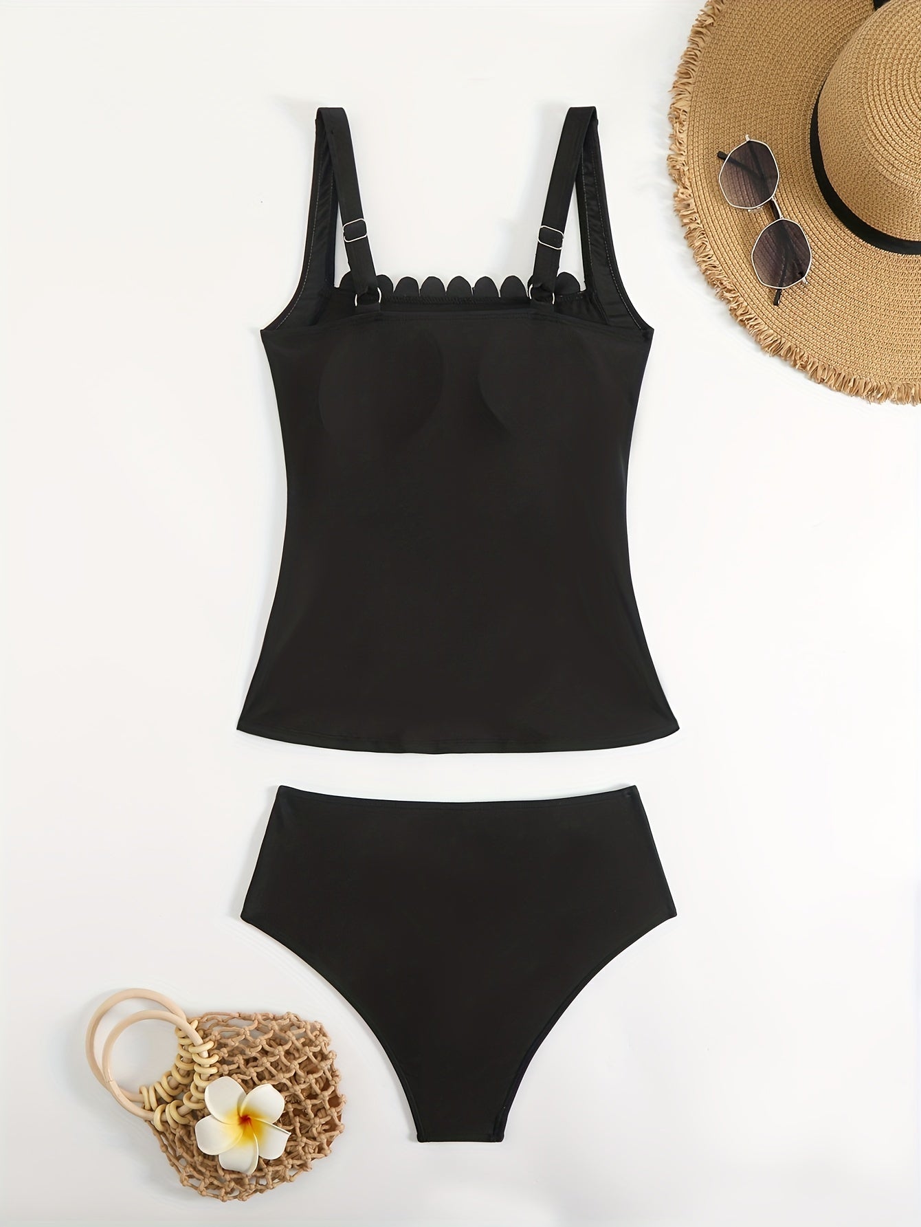 Zweiteiliges Tankini-Set – Dehnbar, Bequem & Stylisch für Strandurlaub, Süßer Badeanzug