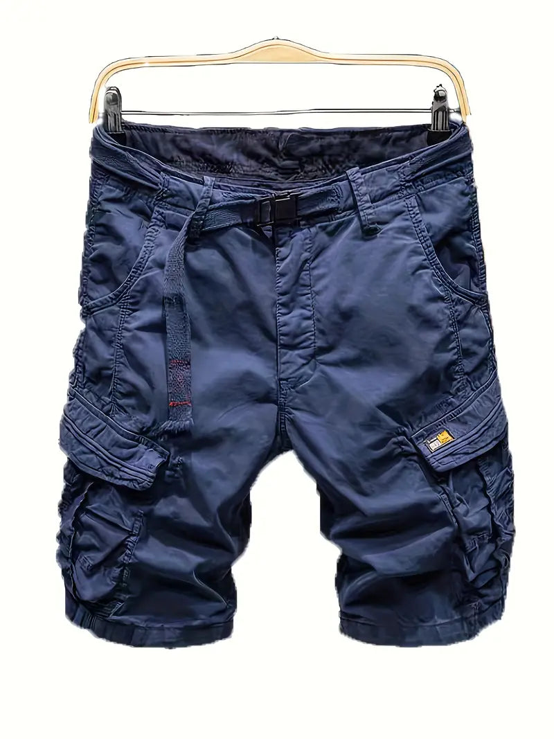 Atmungsaktive Cargo-Shorts aus Baumwolle Multi-Pocket