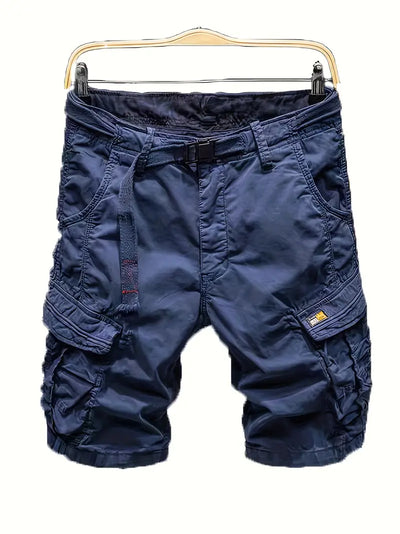 Atmungsaktive Cargo-Shorts aus Baumwolle Multi-Pocket