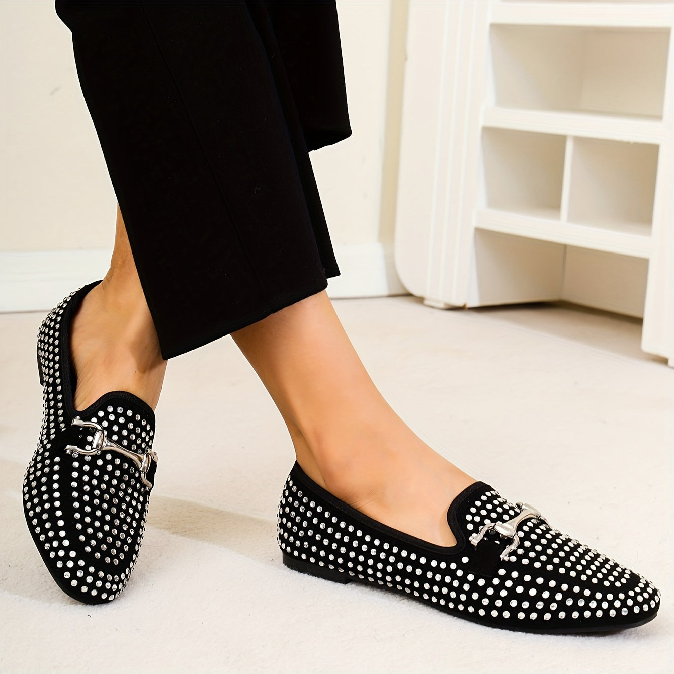 Damen Slip-On Loafers – Glitzernd, Leicht & Bequem für Alltag & Freizeit