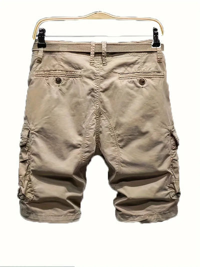 Atmungsaktive Cargo-Shorts aus Baumwolle Multi-Pocket