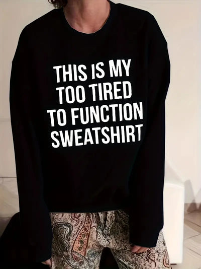 Sweatshirt mit Buchstaben-Print von Chill Mode