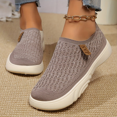 Bequeme Slip-On Schuhe mit Weicher Sohle, Rundzehen-Design für Alle Jahreszeiten