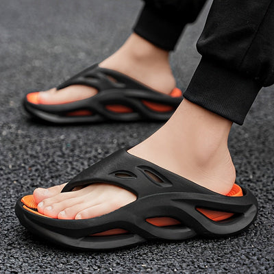 Herren Flip-Flops – Leichte, Rutschfeste Sandalen mit Dicker Sohle