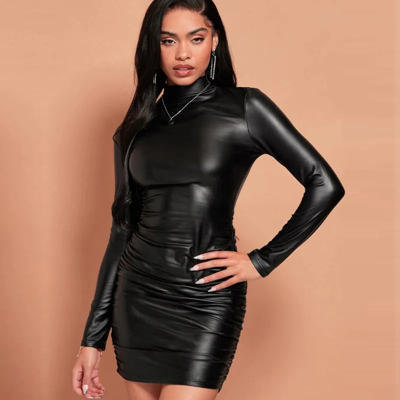 DAYE - Elegantes schwarzes Kleid für Damen