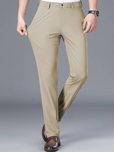 Herren Formal Solid Color Stretch Hosen für Business