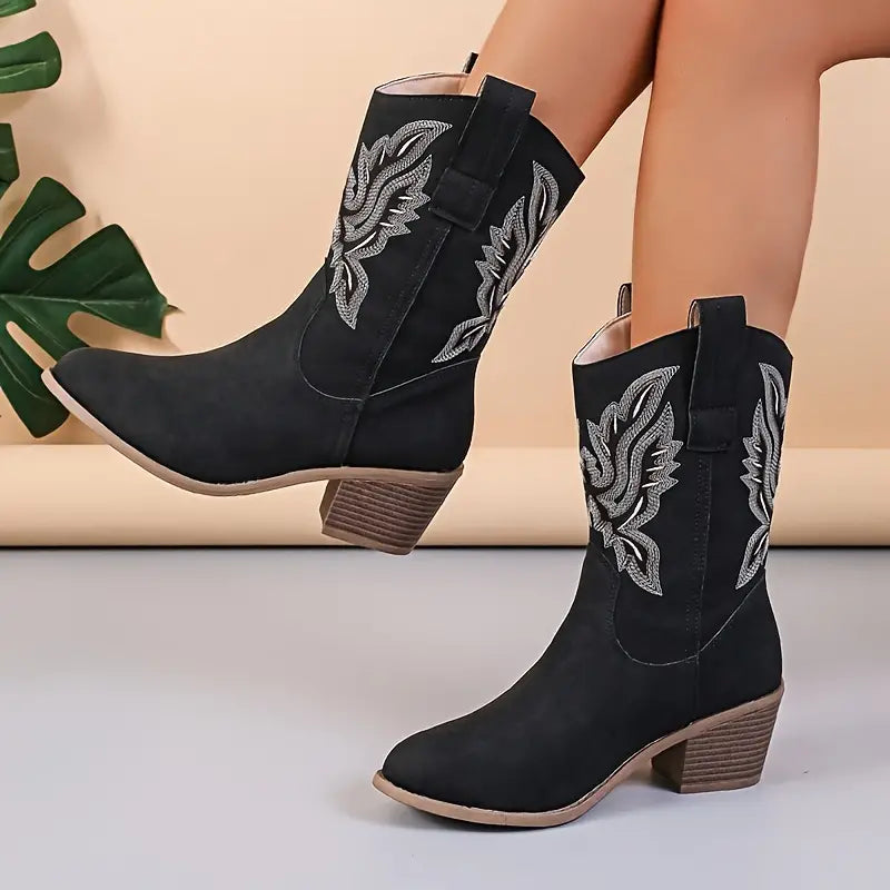 Blythe - Damen Retro-Western-Cowboy-Stiefel