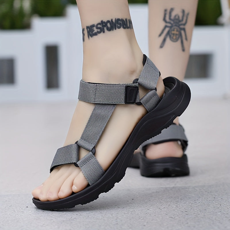 Herren Outdoor-Sandalen – Leicht, Atmungsaktiv, Klettverschluss, Bequem Strand & Freizeit