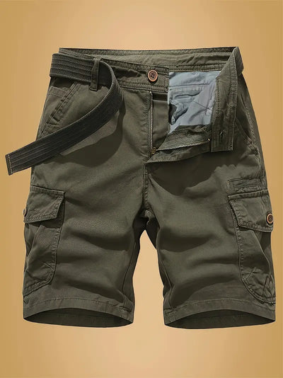 Bequeme Fünf-Punkt-Shorts aus Baumwolle mit mehreren Taschen