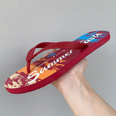 Damen Leichtes Lässiges Sommer Sandalen – Stylisch, Graffiti-Design & Bequem