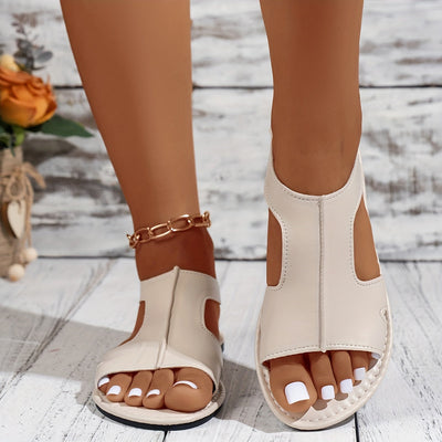 Sandalen mit Elastischem Riemen, Leichte Flache Sommer-Schuhe