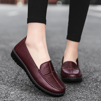 Damen Slip-On Loafer, Weiche Sohle, Rutschfeste Flache Schuhe