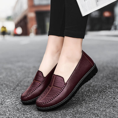 Damen Slip-On Loafer, Weiche Sohle, Rutschfeste Flache Schuhe