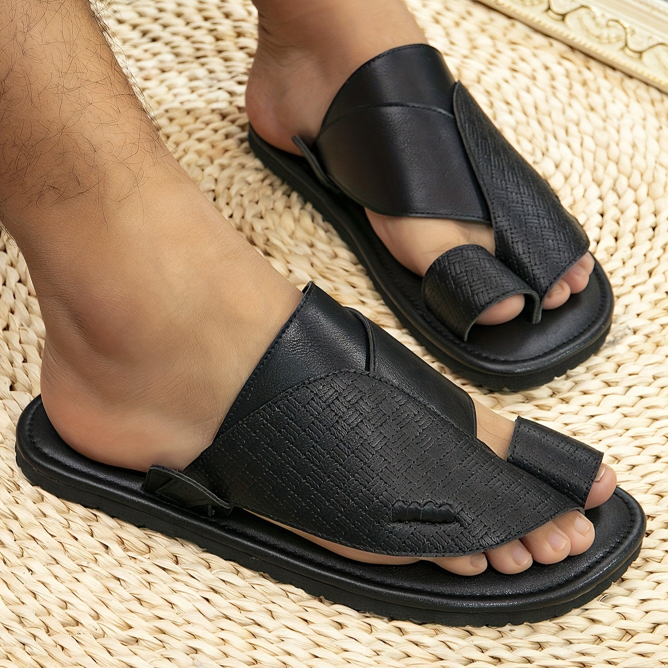 Herren Slide-Sandalen – Leichte, bequeme Sommer-Flip-Flops mit strukturiertem