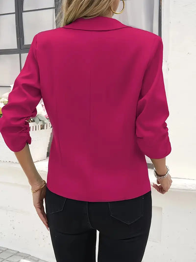 Elegant Damen Blazer in Rosarot – Vielseitig & Casual