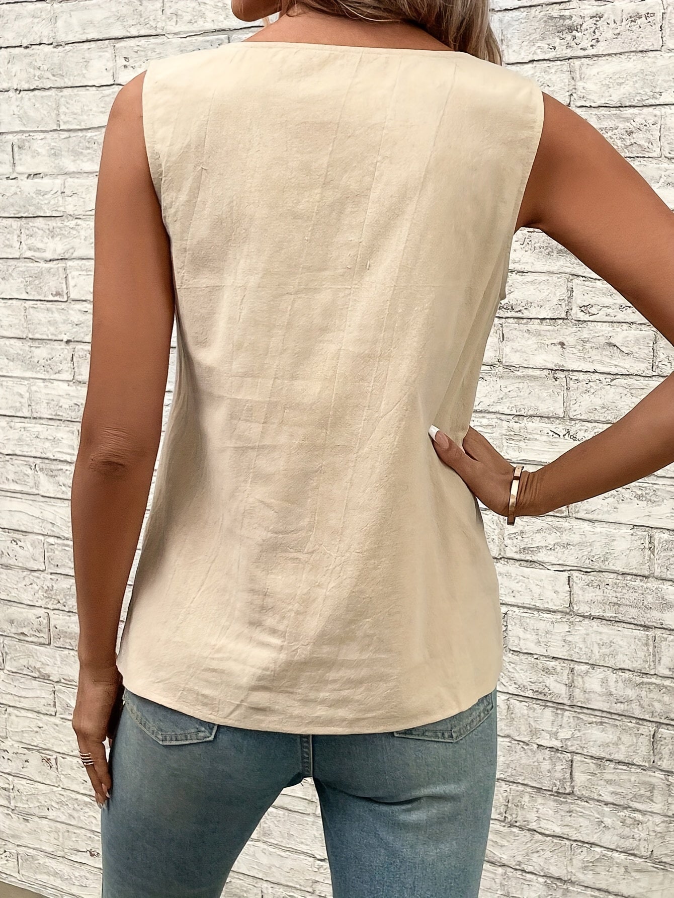 Asymmetrisches ärmelloses Oben lässigSommer Tanktop für Damen