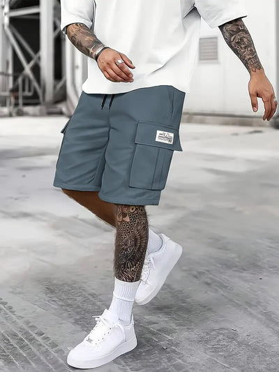 Lässige Cargo-Shorts mit verstellbarem Kordelzug