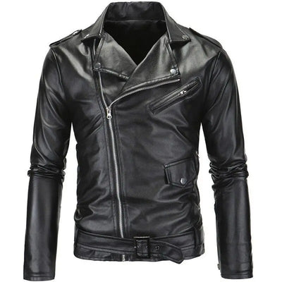 Stryker - Slimfit Motorrad Fell Lederjacke