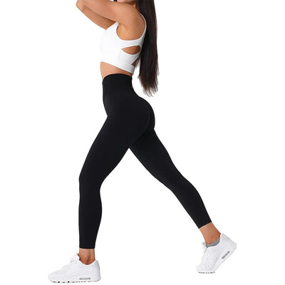 Solide nahtlose Leggings Frauen