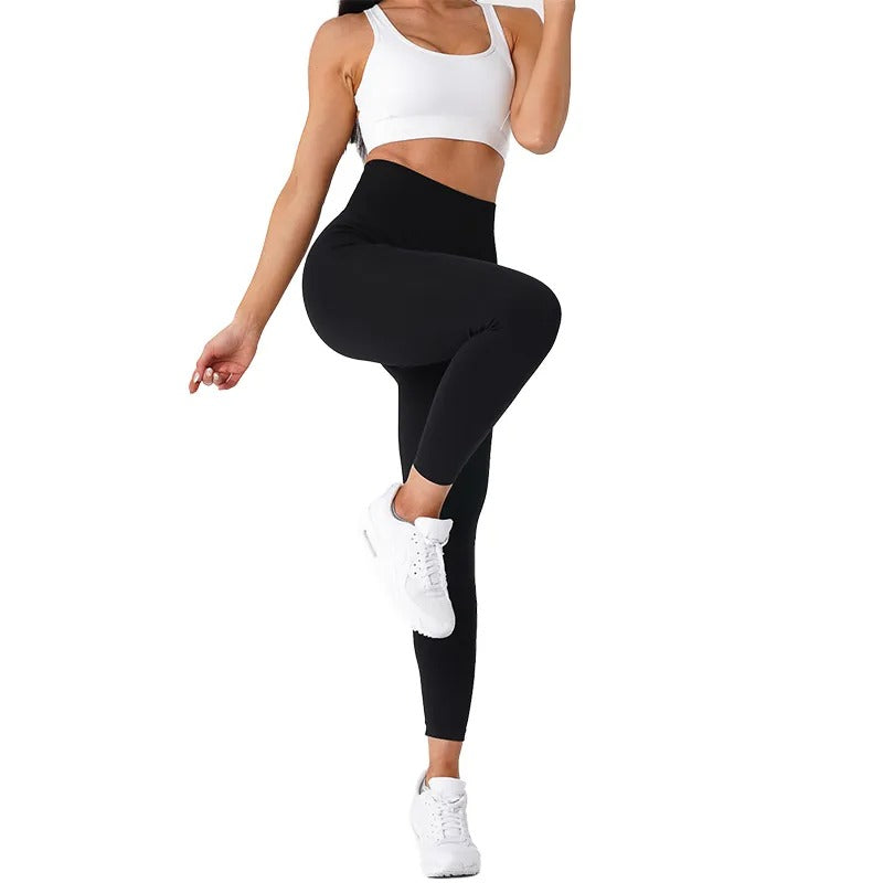 Solide nahtlose Leggings Frauen