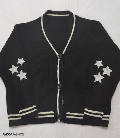 Strickjacke mit Sternen