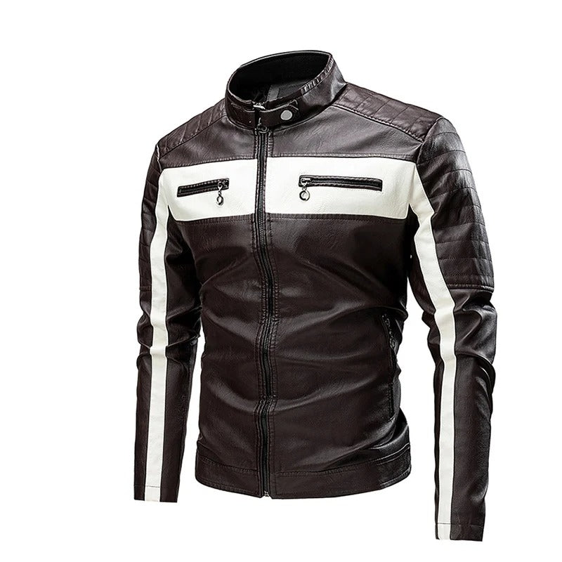 Andy - Motorrad-Lederjacke für Männer